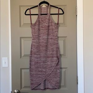 Silence + Noise burgundy heathered minidress